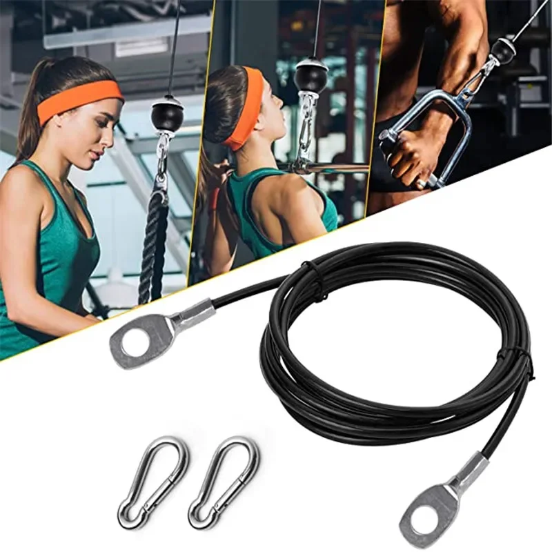 Lat Pulldown Cable - Аксессуары для фитнес-оборудования 2M-5M, стальная веревка,