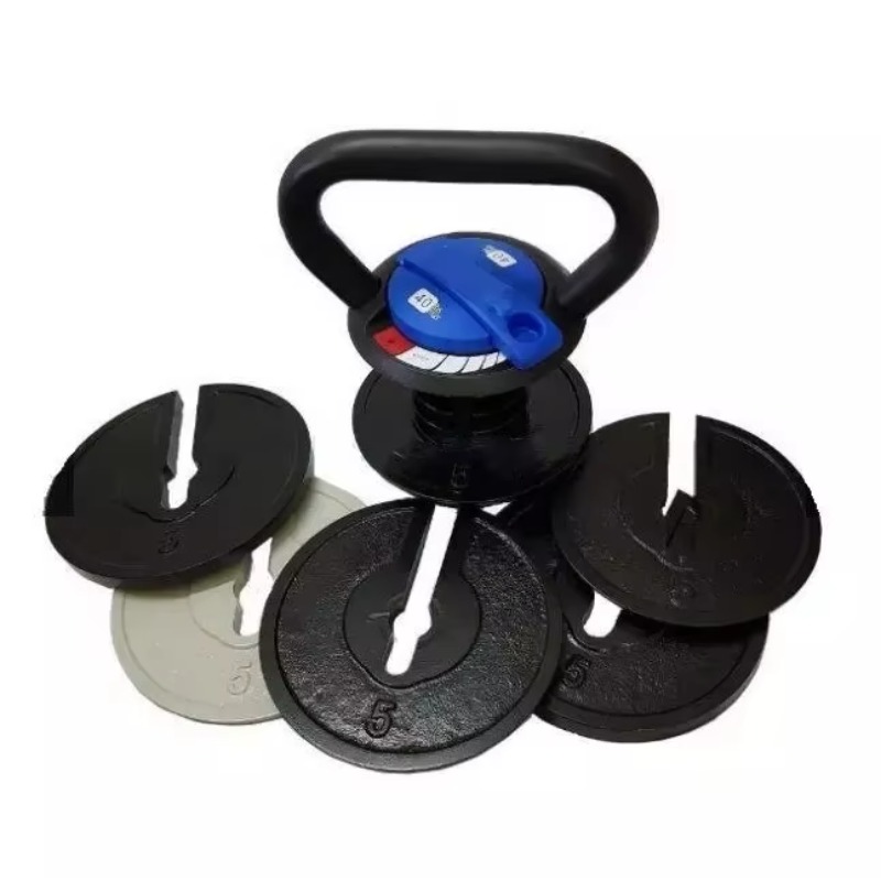 Home Gym Dumbbell Set - DUTRIEUXРегулируемый круглый хромированный набор гири с