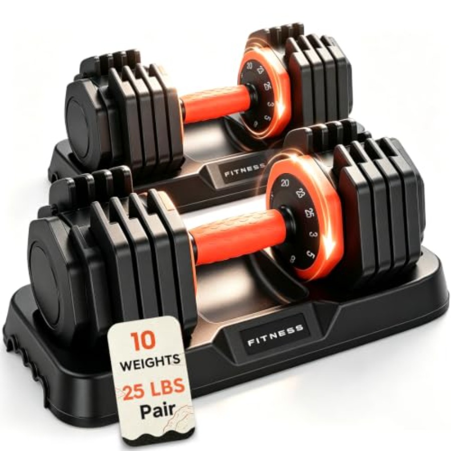 Home Gym Dumbbell Set - Регулируемый набор гантелей, набор весов для