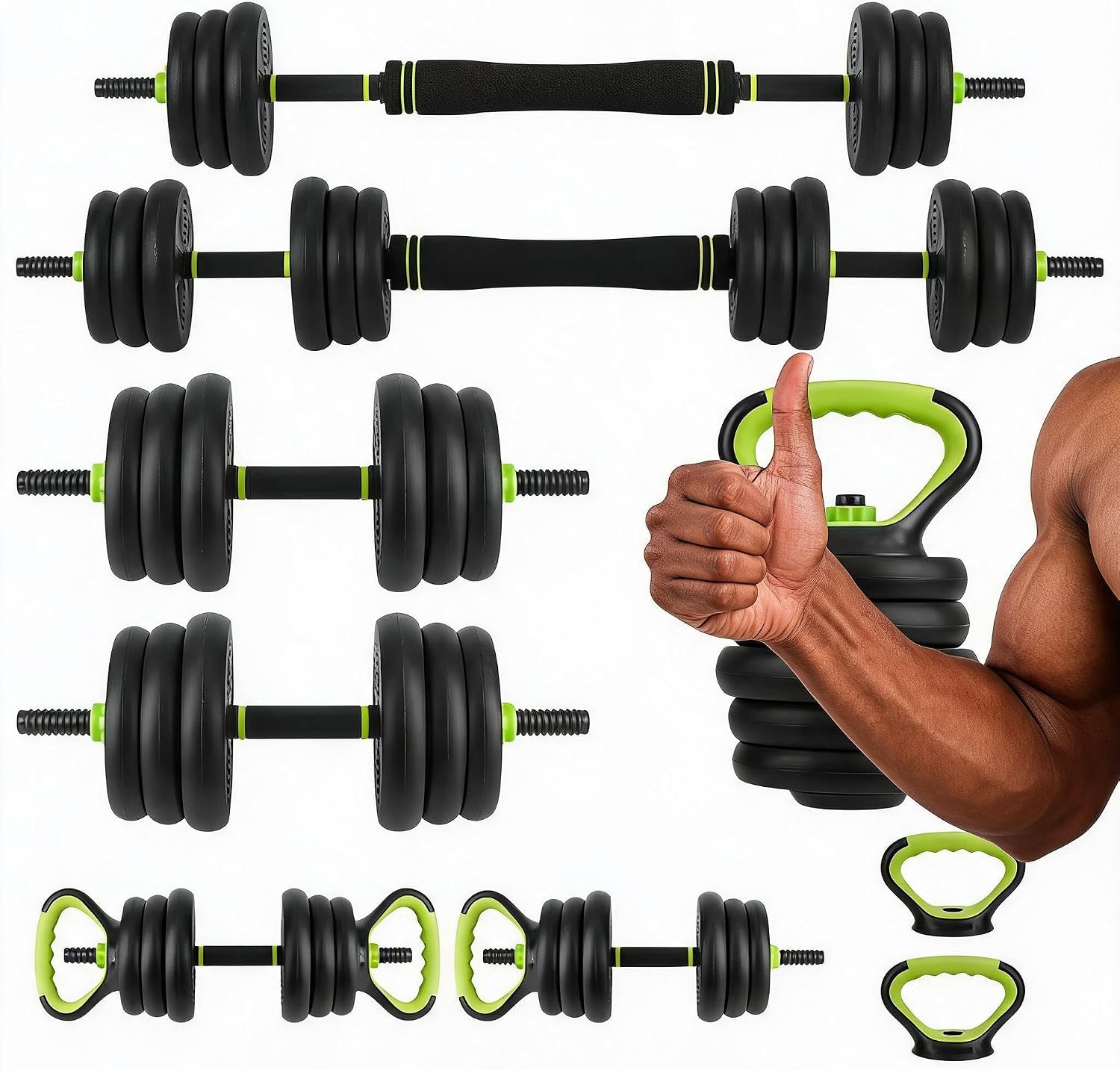 Home Gym Dumbbell Set - Набор регулируемых гантелей 4 в 1,