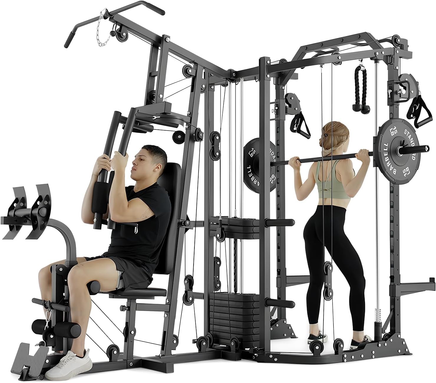 Home Gym Electric Machine - Двухстанционный тренажер Смита Δ, универсальная домашняя