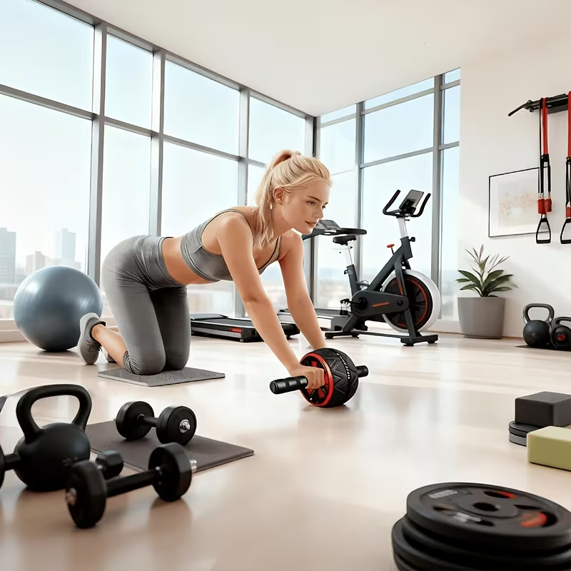 Ролик для пресса и коврик для  – обзор и цена Home Gym On Carpet