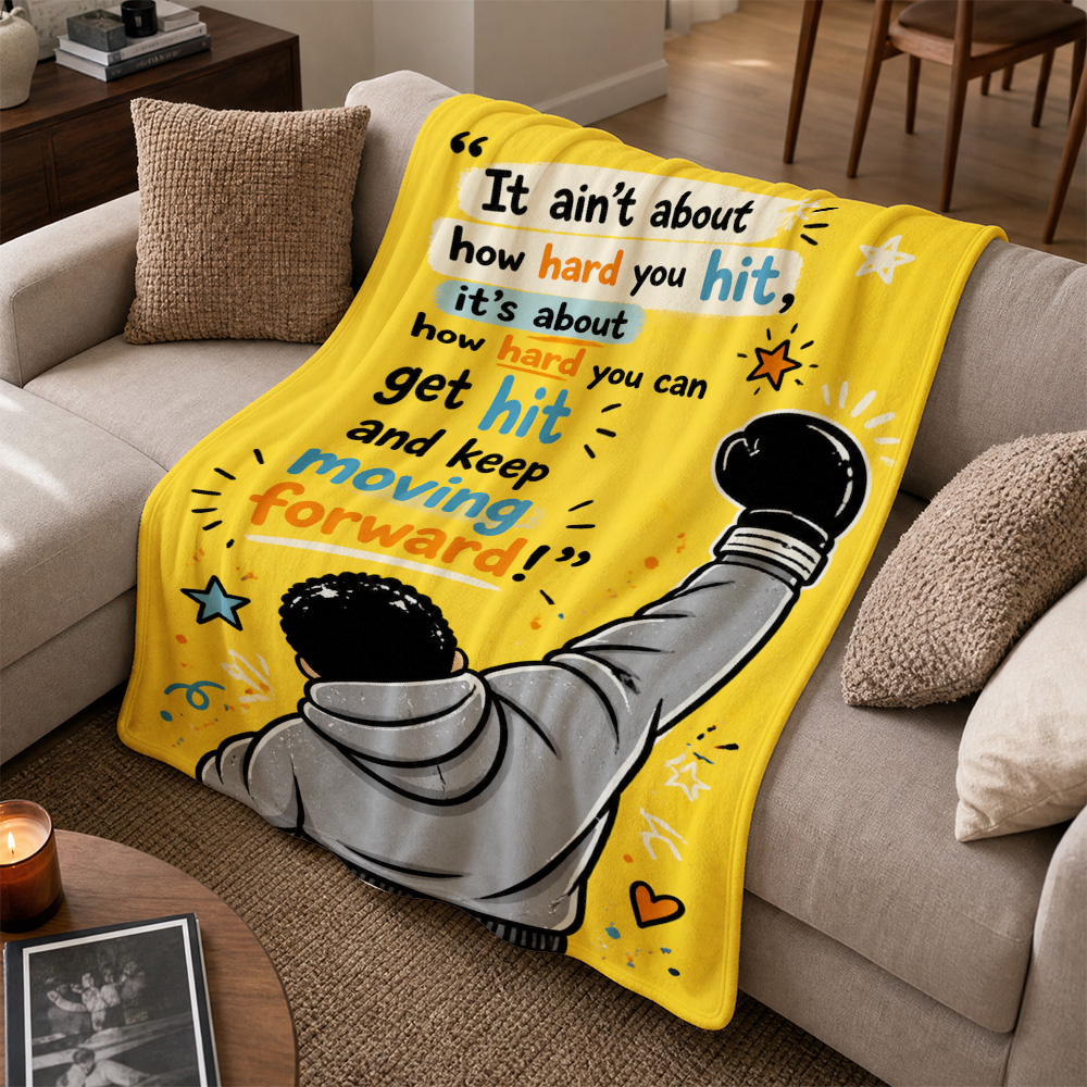 Мотивационный спортивный плед, – обзор и цена Home Gym Yellow