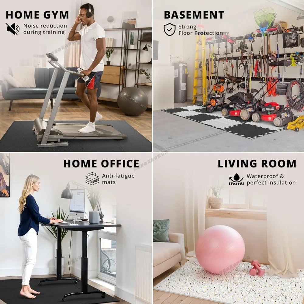 Набор из 10 шт. пазл-плиток из – обзор и цена Home Gym On Carpet