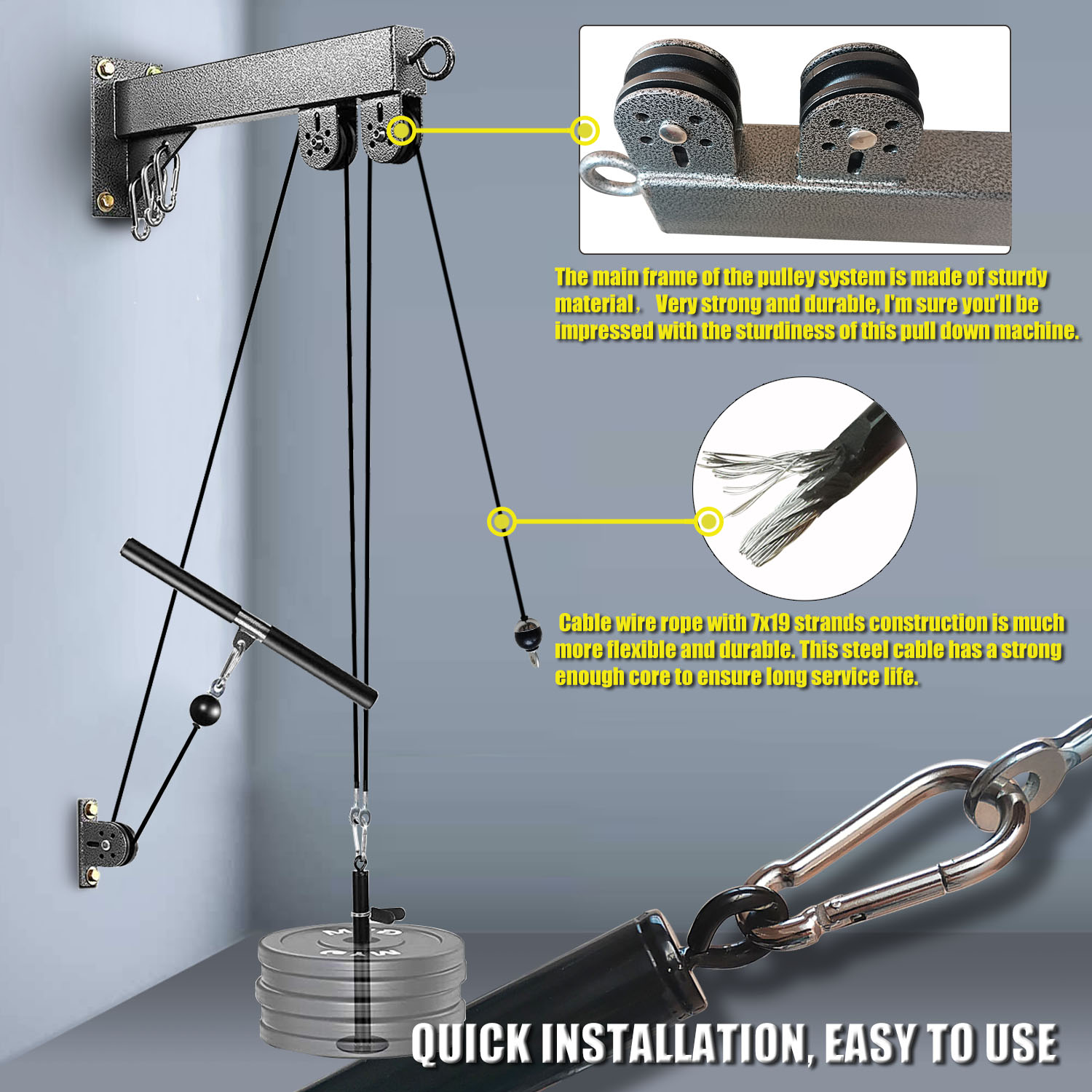 Настенная система шкивов для ф – обзор и цена Lat Pulldown Cable