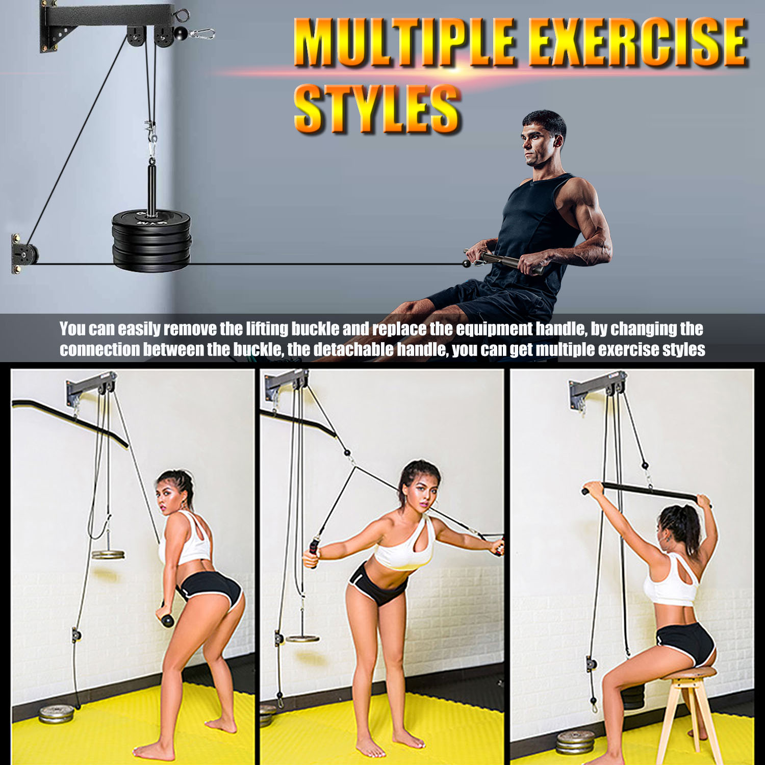 Настенная система шкивов для ф – обзор и цена Lat Pulldown Cable