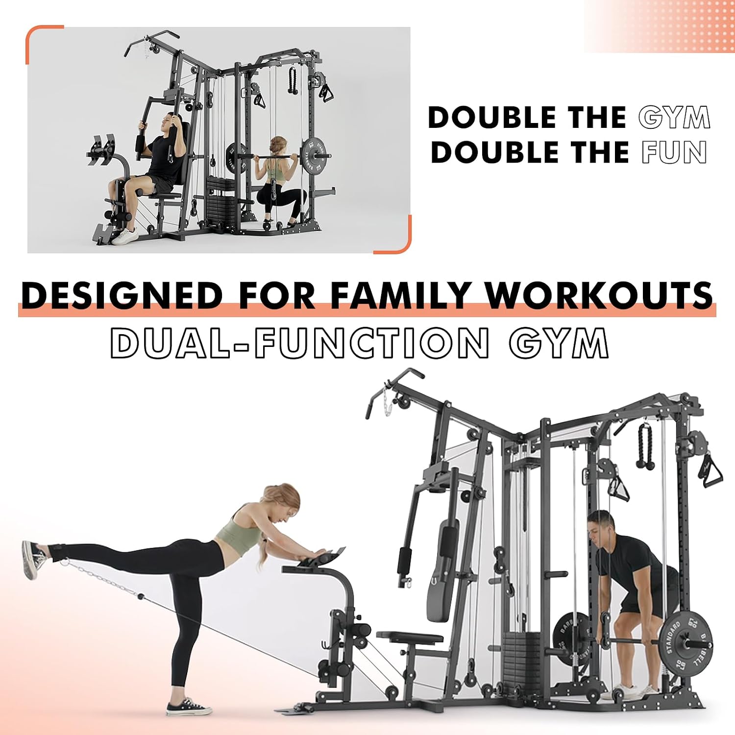 Двухстанционный тренажер Смита – обзор и цена Home Gym Electric Machine