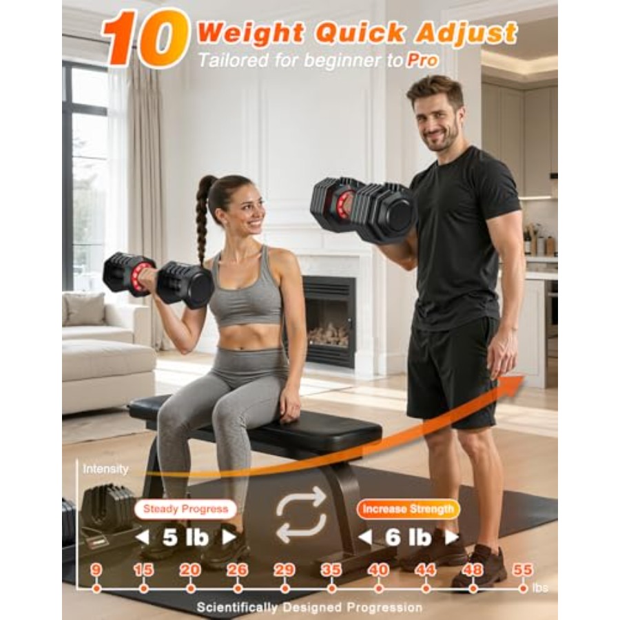 Набор регулируемых гантелей со – обзор и цена Home Gym Dumbbell Set
