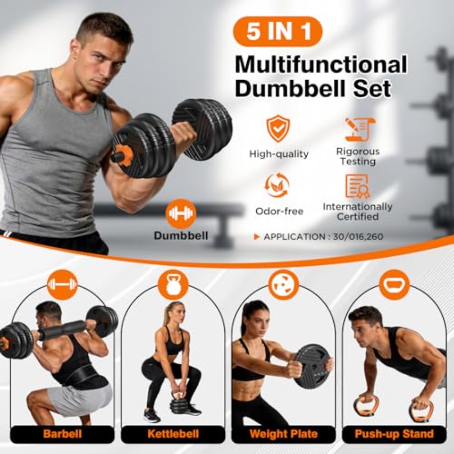 Набор регулируемых гантелей с  – обзор и цена Home Gym Dumbbell Set